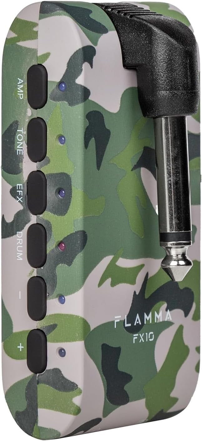 Portable Guitar Headphone Amp Bluetooth USB FX 14 Effects CAMO