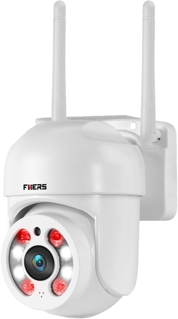 3MP PTZ Security Camera Outdoor WiFi 350° Pan Color Night Vision IP66