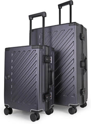 Zipperless Polycarbonate Suitcase Set Carry On + Large TSA Locks Spinner