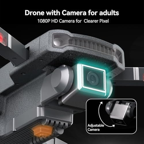 1080P Camera Drone with Brushless Motor, FPV Quadcopter, 36–40 Min Flight