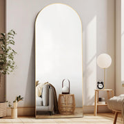 Gold Arch Full Length Mirror 165x60cm Floor Standing Wall Leaning