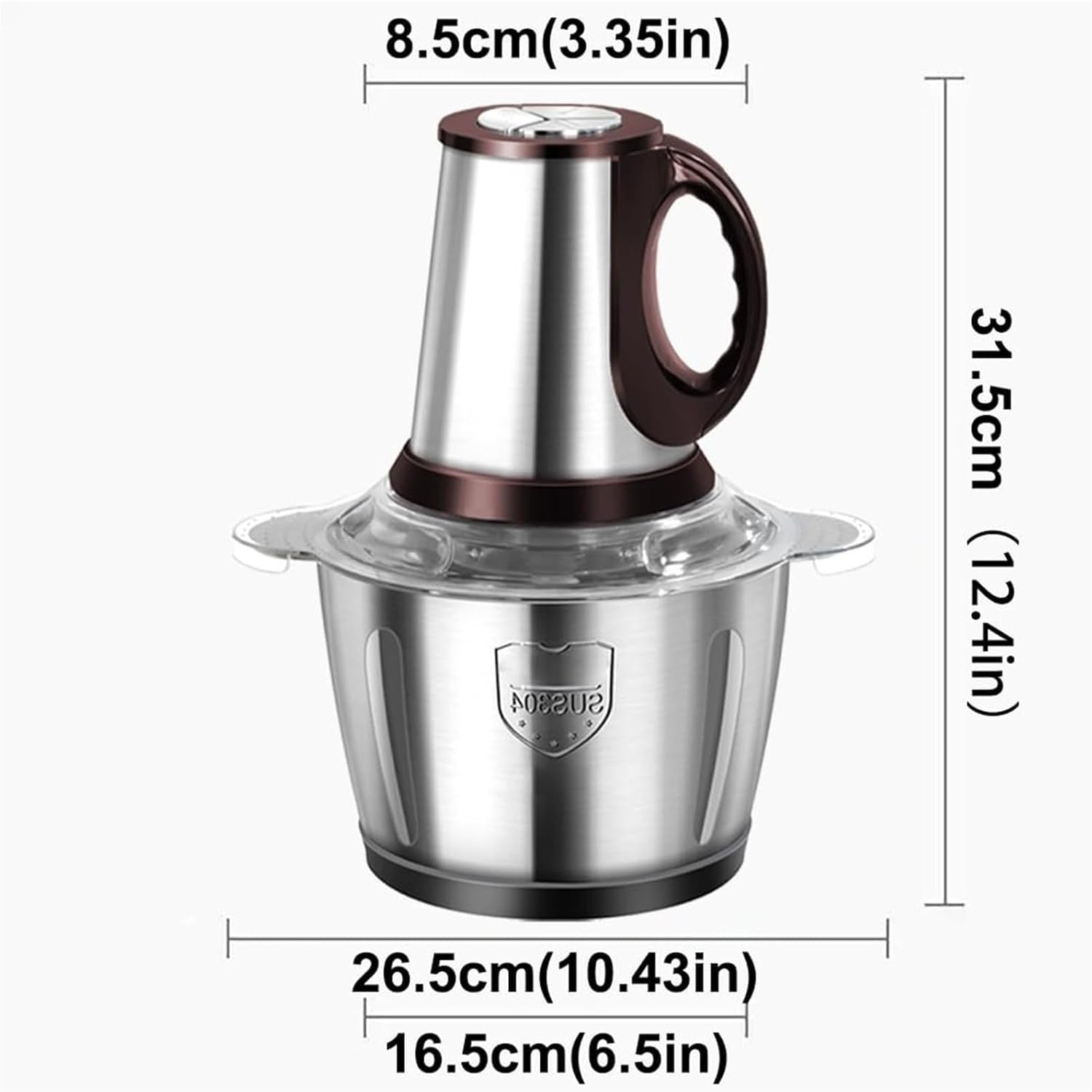 500W Electric Food Chopper 5L Meat Grinder Stainless Steel Processor