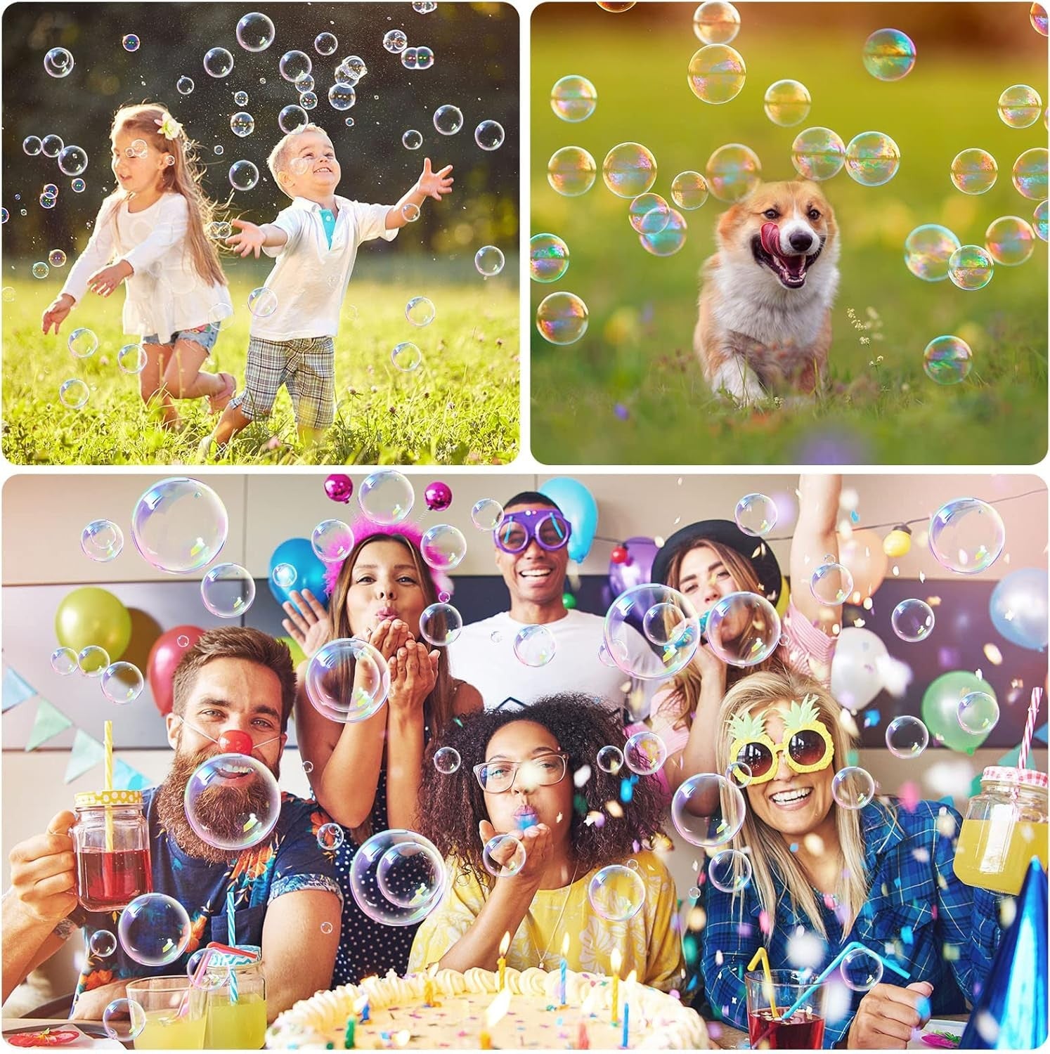 Bubble Machine 16000 Bubble 2 Speed USB Battery Portable