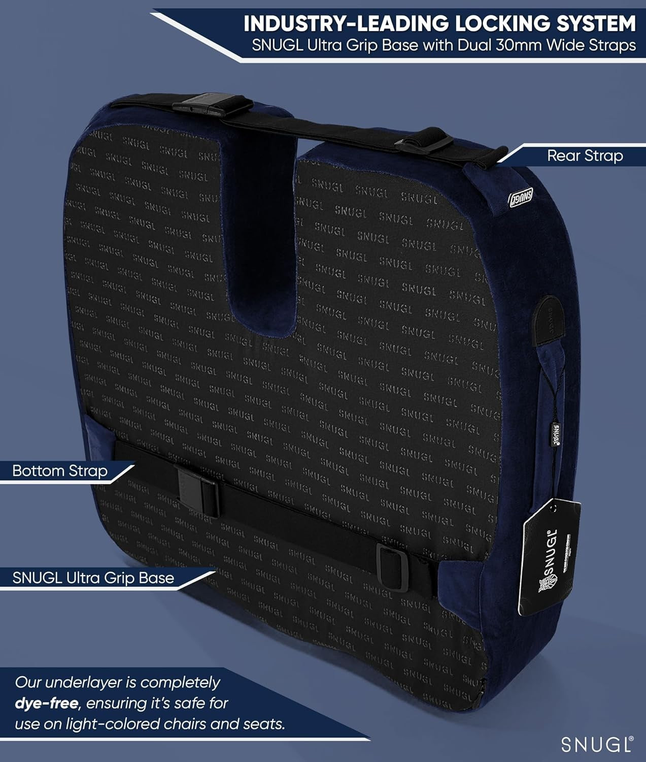 Orthopedic Memory Foam Coccyx Seat Cushion Tailbone Chair Back Support