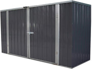 Metal Garden Storage Shed Pent Roof Outdoor Bike Tool House Galvanised Steel