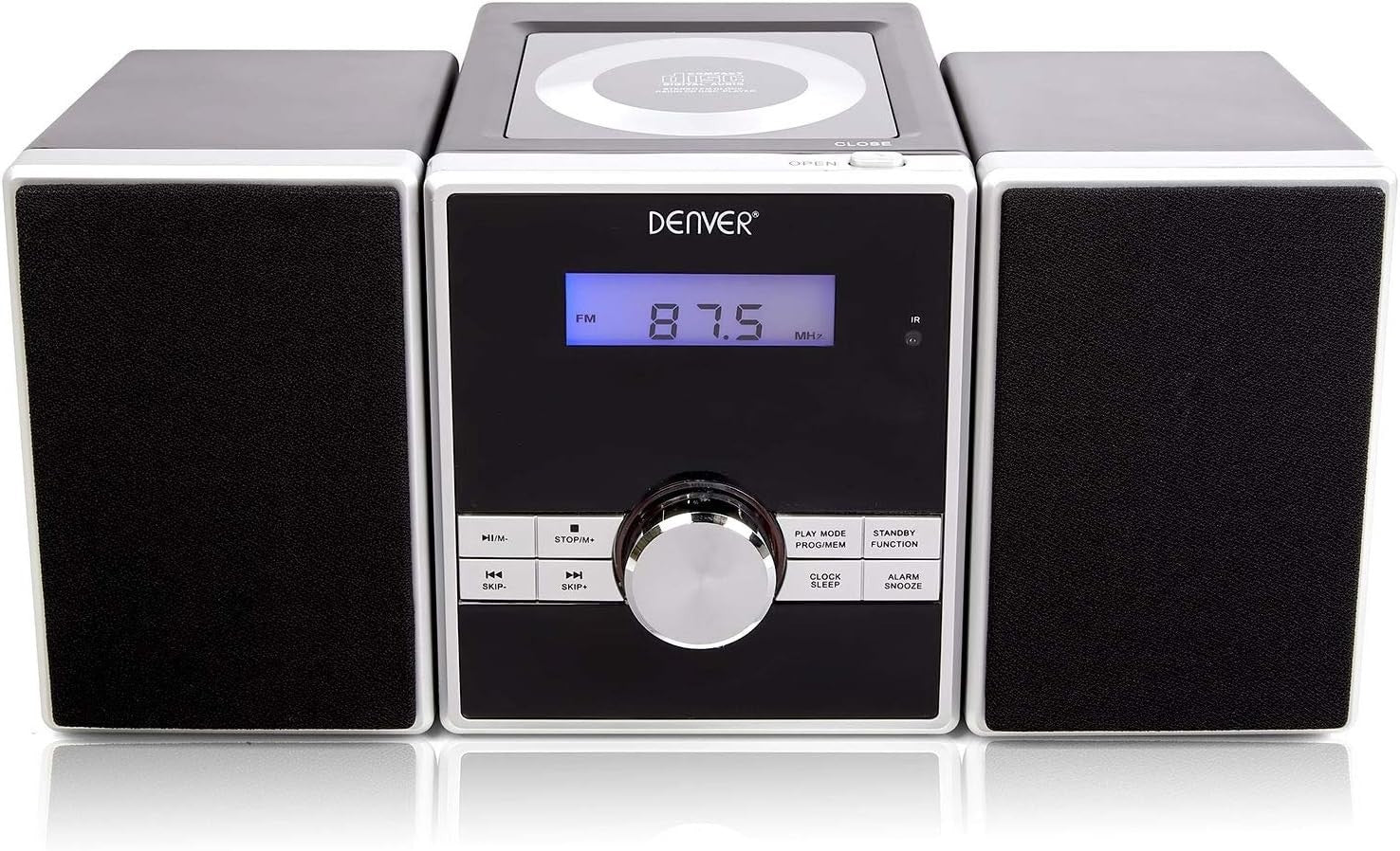 Mini HiFi Stereo System CD Player FM Radio AUX Clock Alarm Snooze Remote
