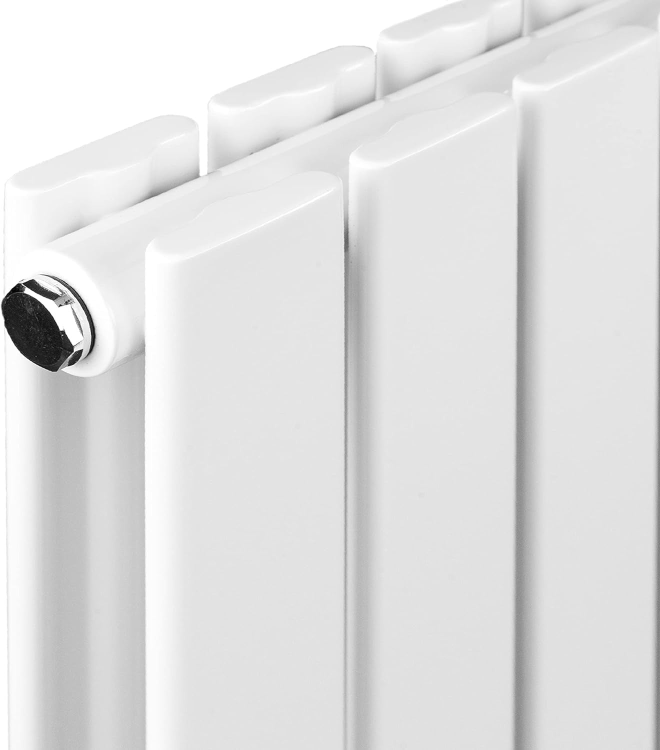 Vertical Designer Double Radiator 1600x680mm White Flat Panel Heating