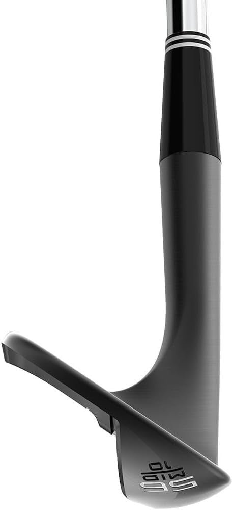 Left Hand Golf Wedge 58° High Spin Zip Grooves Stiff Steel Black