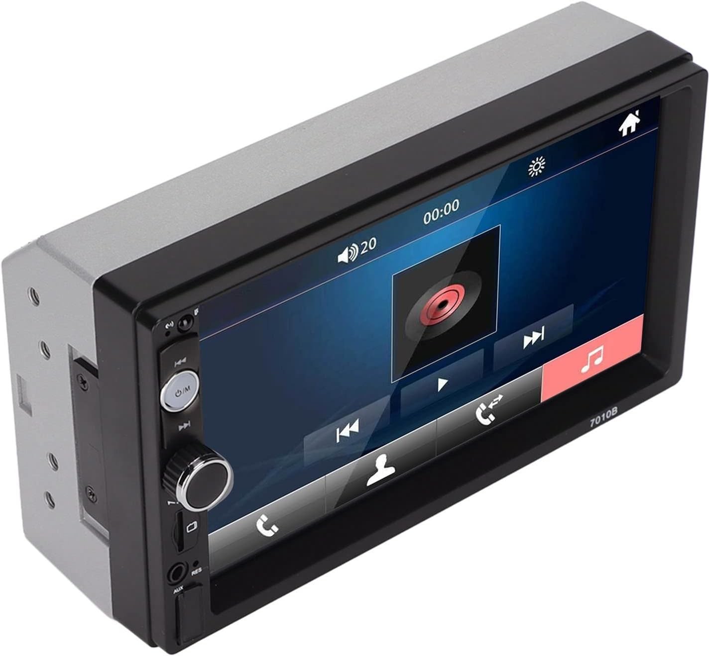 Black 7" Car MP5 Player – Bluetooth Multimedia Receiver w/ Remote