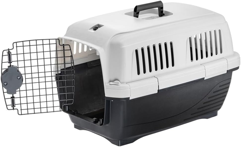 IATA Approved Cat Dog Travel Carrier Crate 8kg Max Airline Safe Steel Door