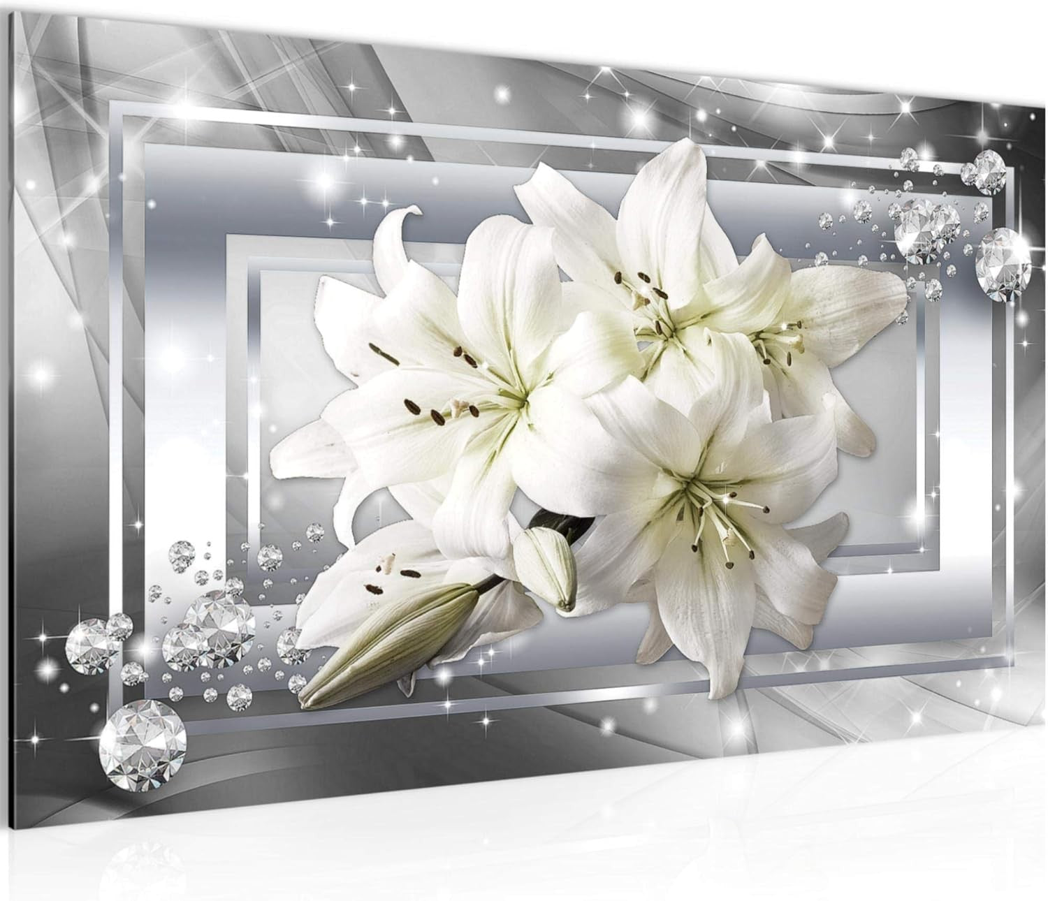 Lilies Flower Canvas Wall Art 70x40 cm Modern Home Decor