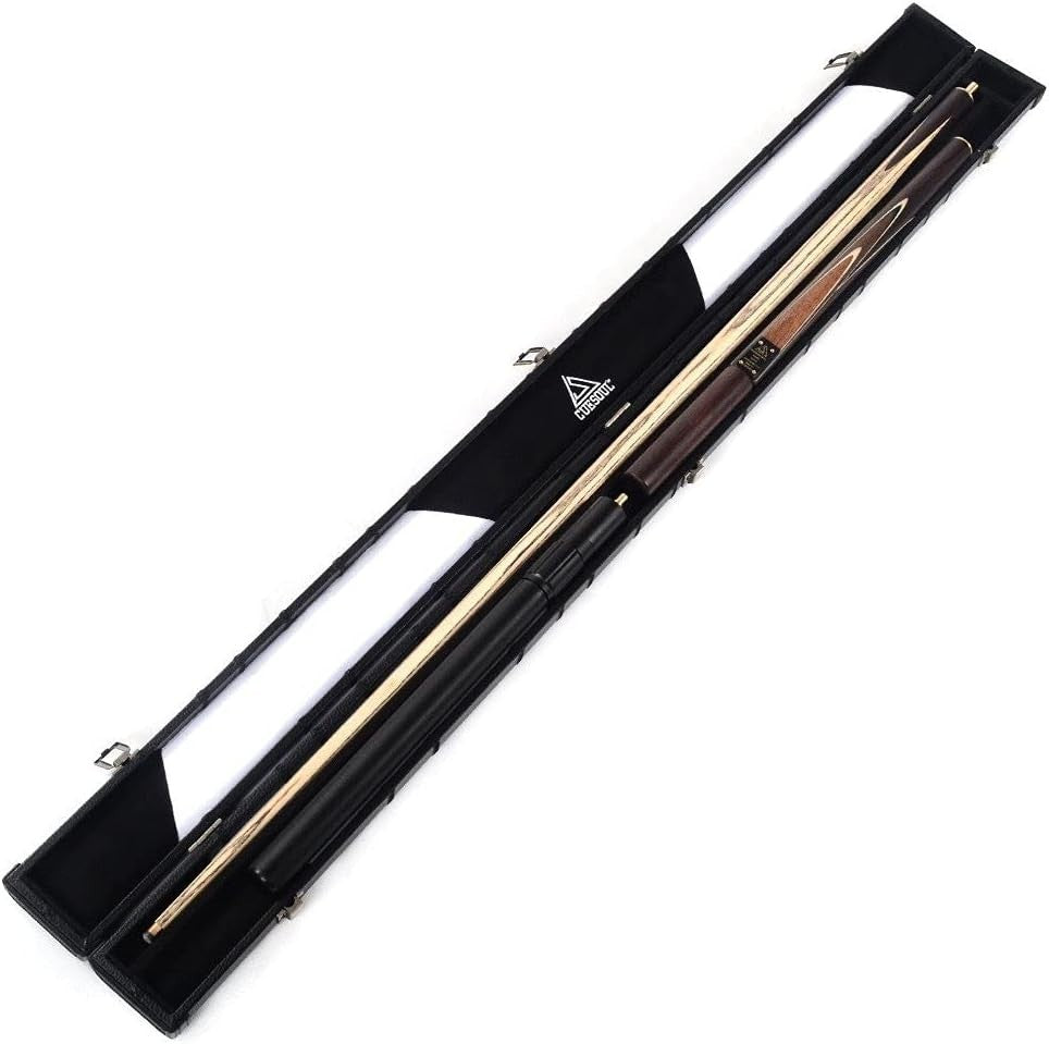 57" 3/4 Jointed Snooker Pool Cue 18oz Rosewood Ash 9.5mm Tip Set