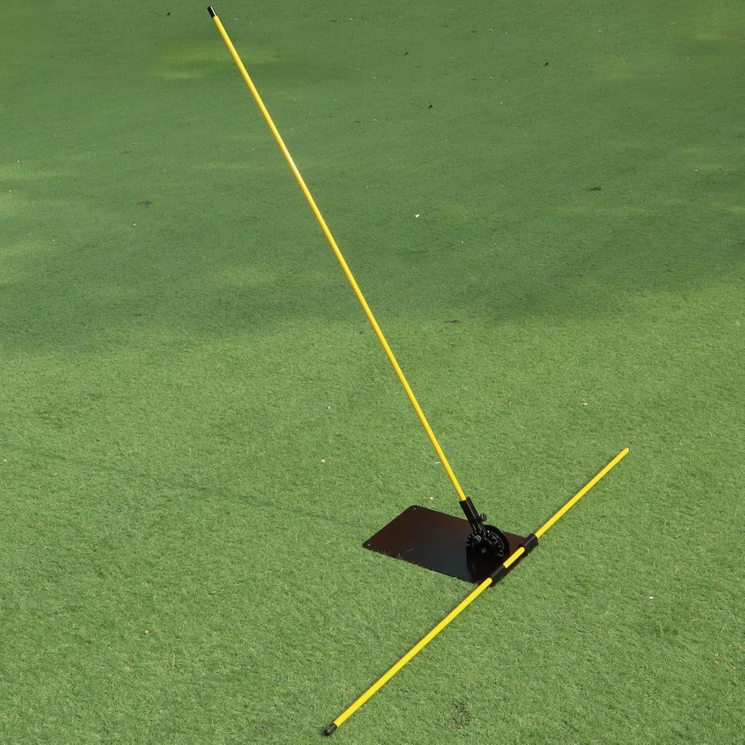 Golf Alignment Stick Holder Adjustable Swing Plane Trainer 180° Plate