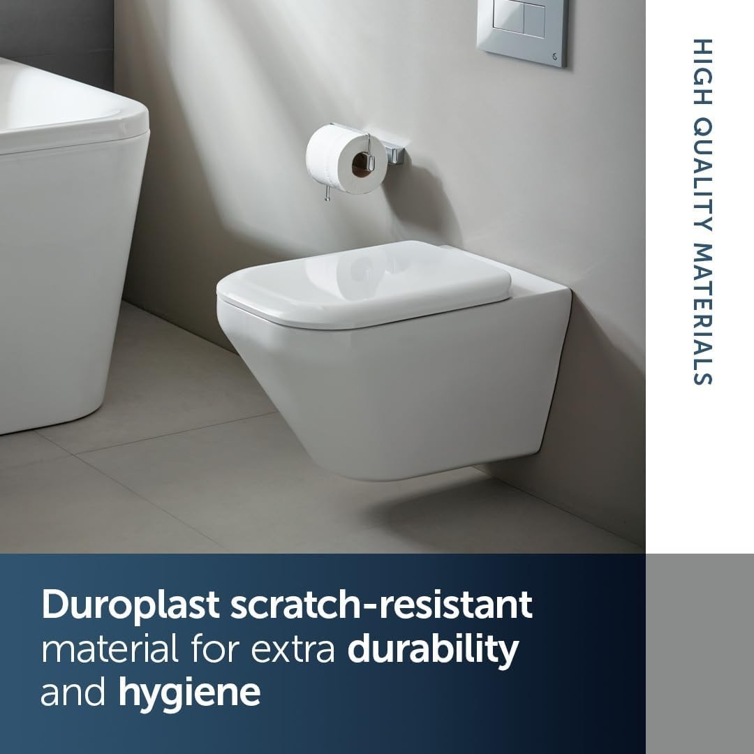 Tonic II WC Toilet Seat White Soft Close Quick Release Duroplast