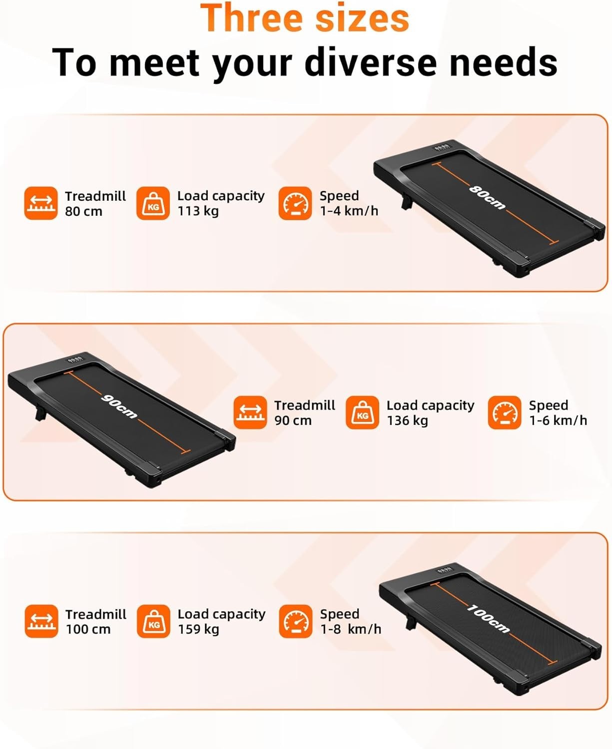 Compact Under Desk Treadmill – Quiet, Shock-Absorbing, AI Training App