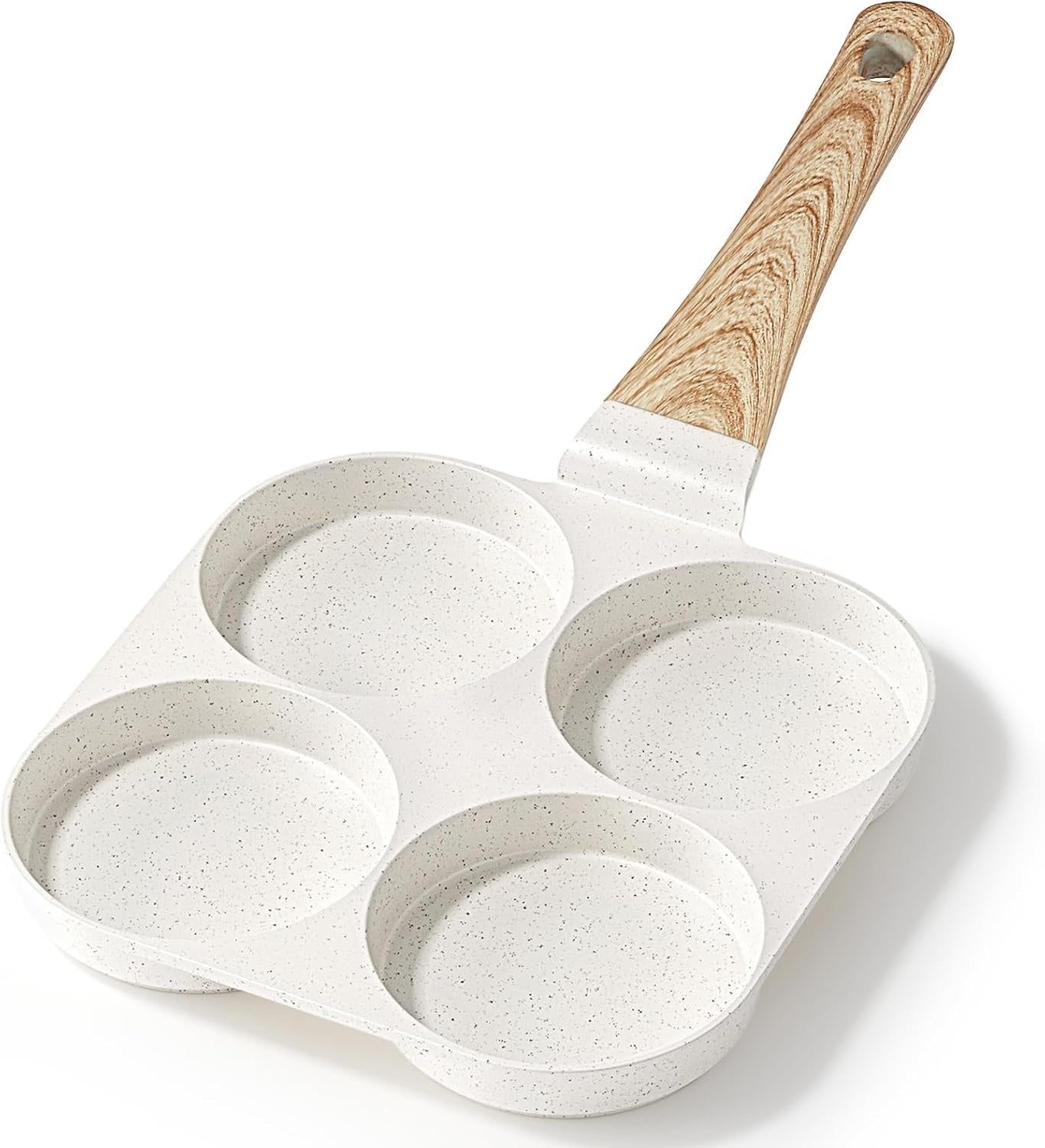 4-Cup Non-Stick Egg Pan Granite Omelette Skillet, Multi-Section Breakfast Pan