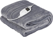 Electric Heated Throw Blanket 9 Heat Settings Timer Soft Fleece 130x160cm