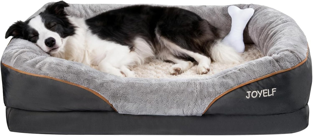 Large Orthopedic Memory Foam Dog Bed Washable Sofa 91x68x20cm