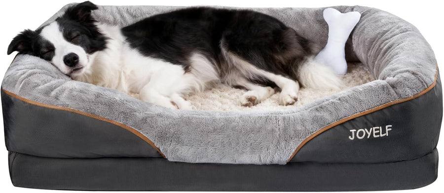 Large Orthopedic Memory Foam Dog Bed Washable Sofa 91x68x20cm