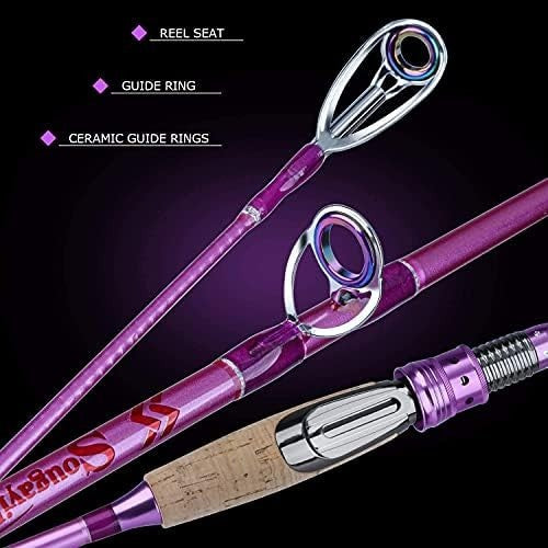 Portable 4-Section Carbon Fiber Fishing Rod & Spinning Reel Combo Kit