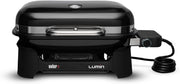 Portable Electric BBQ Grill High Heat Sear Smoke Steam 43x32cm Compact Black
