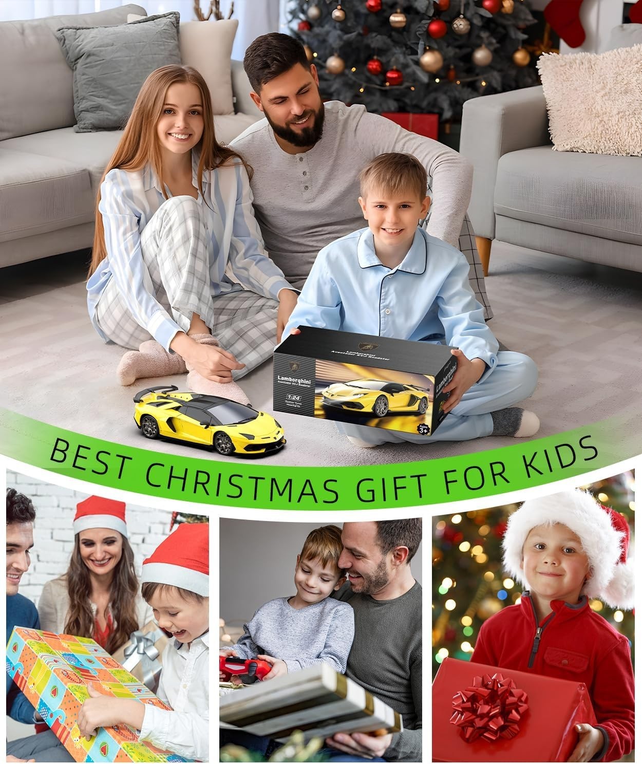 1:24 RC Lamborghini Car – 2.4GHz Remote Control Toy for Kids Boys & Girls