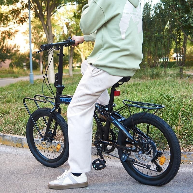 20” Folding Bike 7-Speed Shimano Drive Lightweight Aluminum Frame Commuter