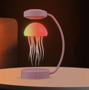 Floating Jellyfish Lamp, Magnetic Levitating 360° Spinning Night Light