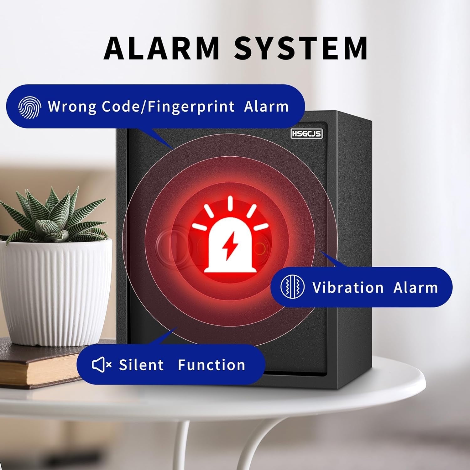 50L Biometric Fingerprint Safe Digital Keypad Cash Document Security