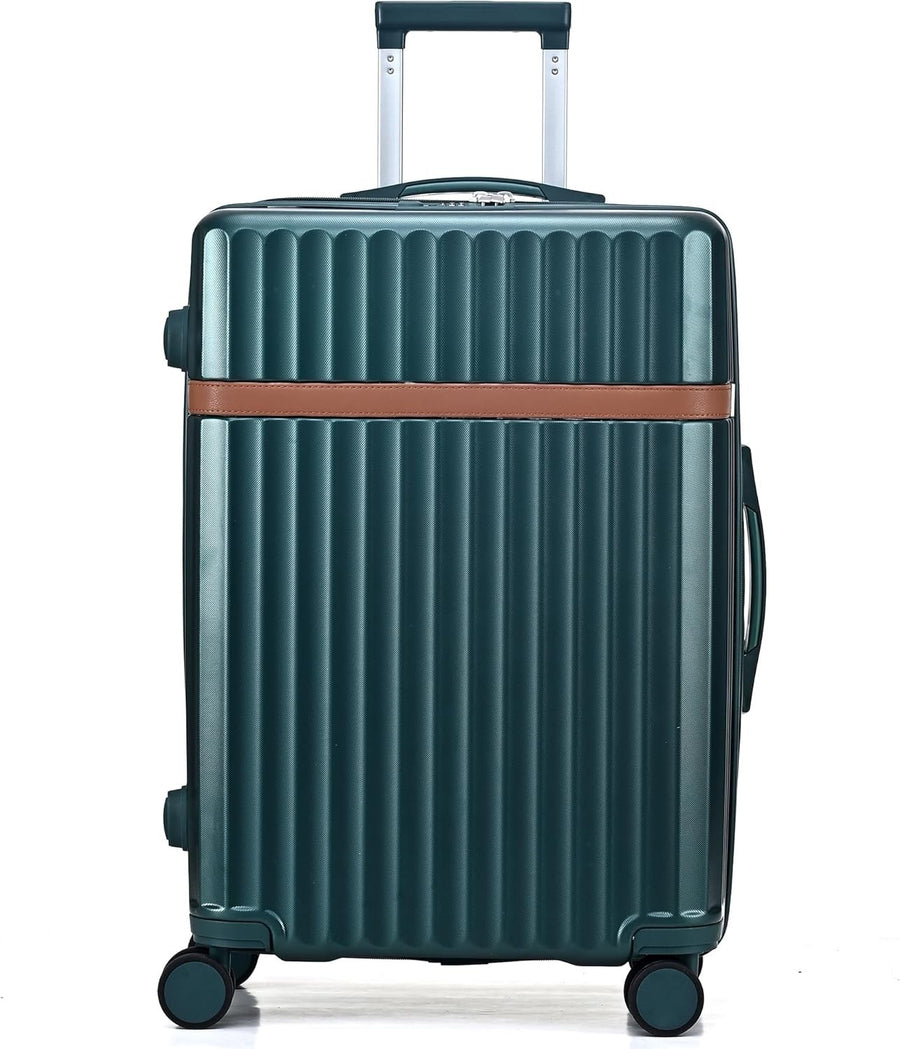 24 Inch Medium Hard Shell Suitcase Lightweight PC ABS 4 Spinner Lock