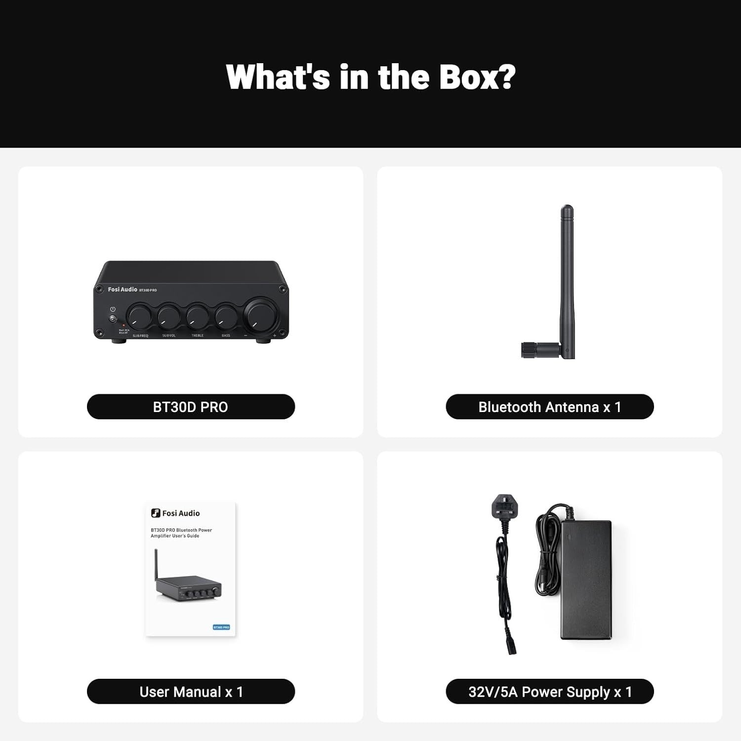 2.1 Bluetooth Amplifier 165Wx2+350W Subwoofer HiFi Amp
