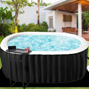 Inflatable Hot Tub Spa Heated Portable 2 Person Oval Indoor Outdoor