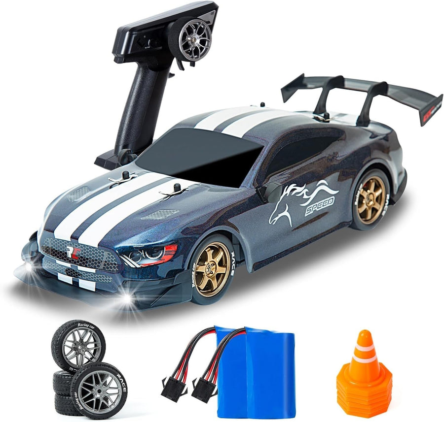 1:14 4WD RC Drift Car Color-Shift Shell High Speed GT Racer + Drift Tires