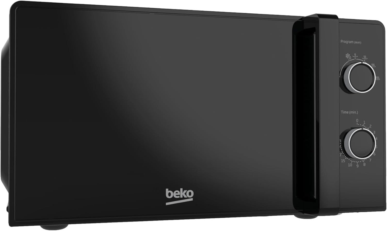 Black 20L Compact Microwave Oven 700W Manual Timer Defrost