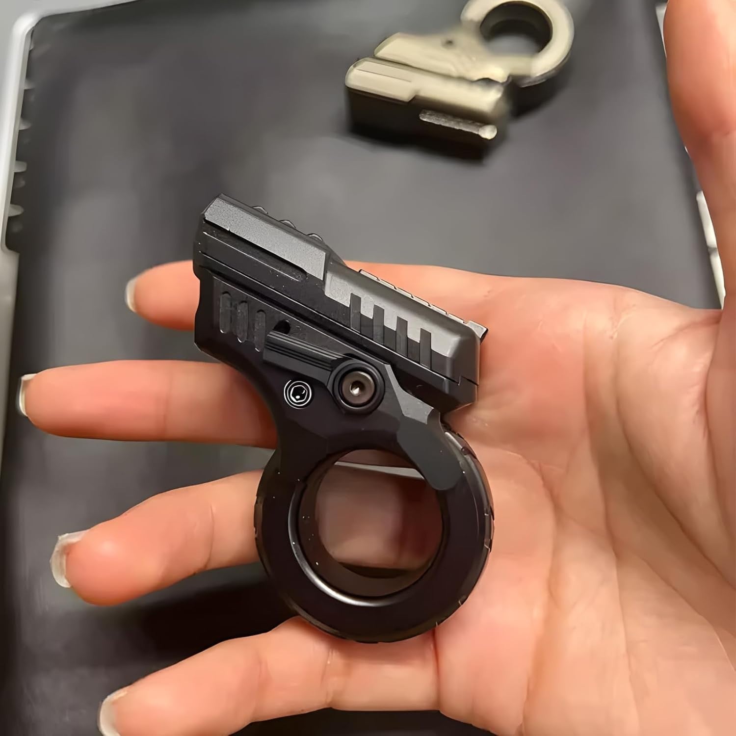 Metal Ratchet Ring Fidget Toy Alloy EDC Slider Spinner ADHD Stress