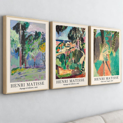 Large Colourful Abstract Wall Art Set of 3 Framed Canvas Prints 16x24 Modern