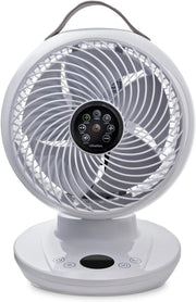 18" Quiet Table Fan – 4-Speed Oscillating Desk Air Circulator w/ LCD & Remote
