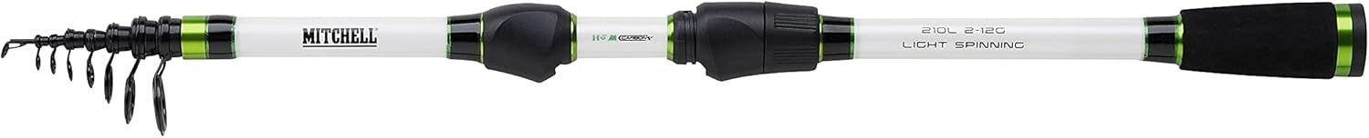 Compact 1.8m Telescopic Spinning Fishing Rod Carbon EVA Handle Travel