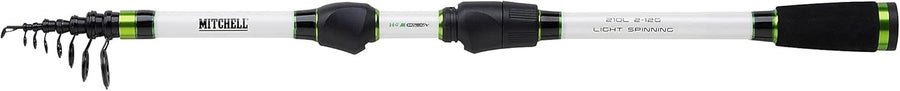 Compact 1.8m Telescopic Spinning Fishing Rod Carbon EVA Handle Travel
