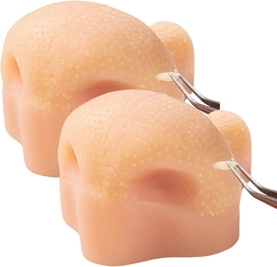 Reusable Nose Pimple Pop Fidget Toy Silicone Stress Relief 2PCS