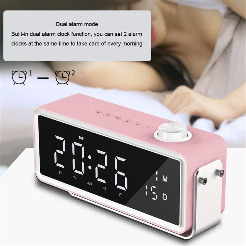 Bluetooth Alarm Clock FM Radio Dual Alarm LED Display Sleep Timer
