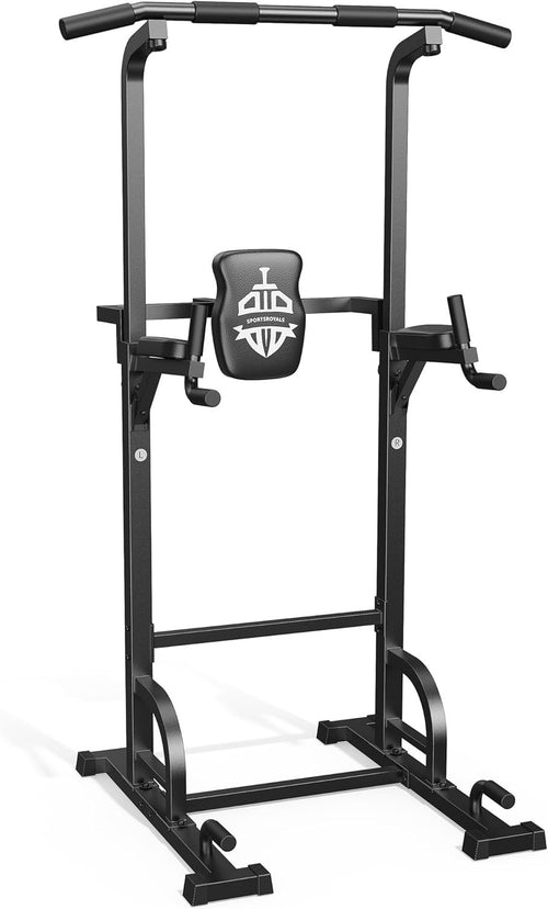 Heavy-Duty Pull Up Dip Station 5-in-1 Home Gym Tower 204KG Capacity Alloy Steel