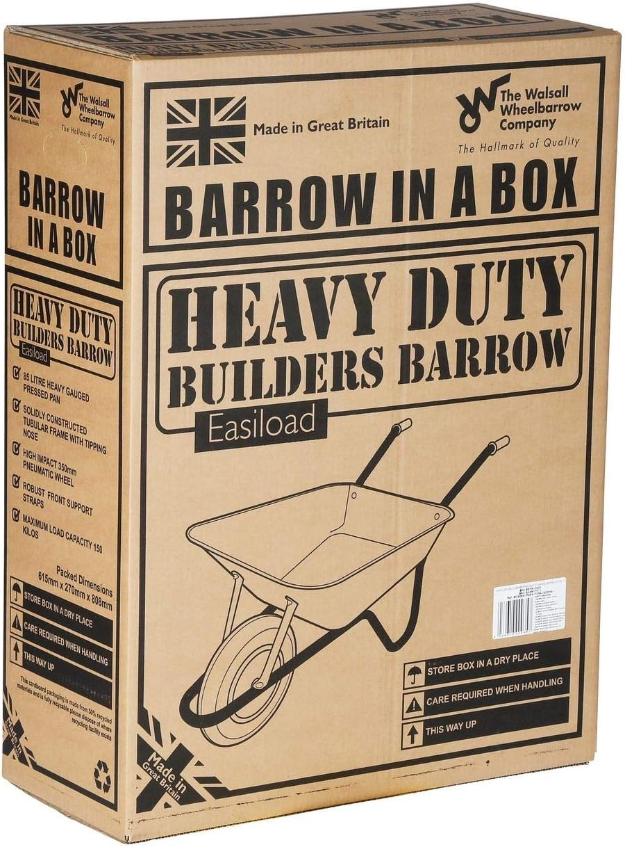 90L Garden Wheelbarrow Green - Puncture Proof Tyre w/ PP Plastic Tray 125kg Load
