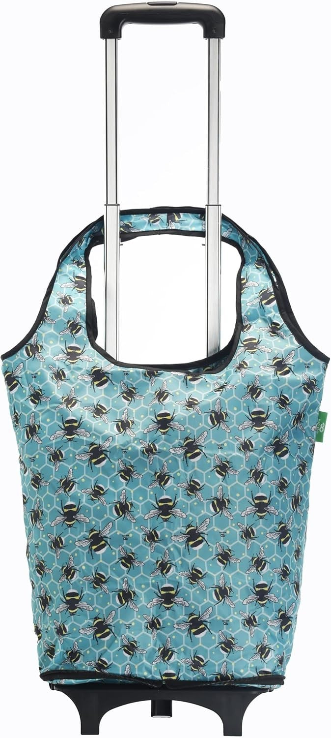 Eco Chic Lightweight Folding Shopping Trolley with 25L Detachable Tote