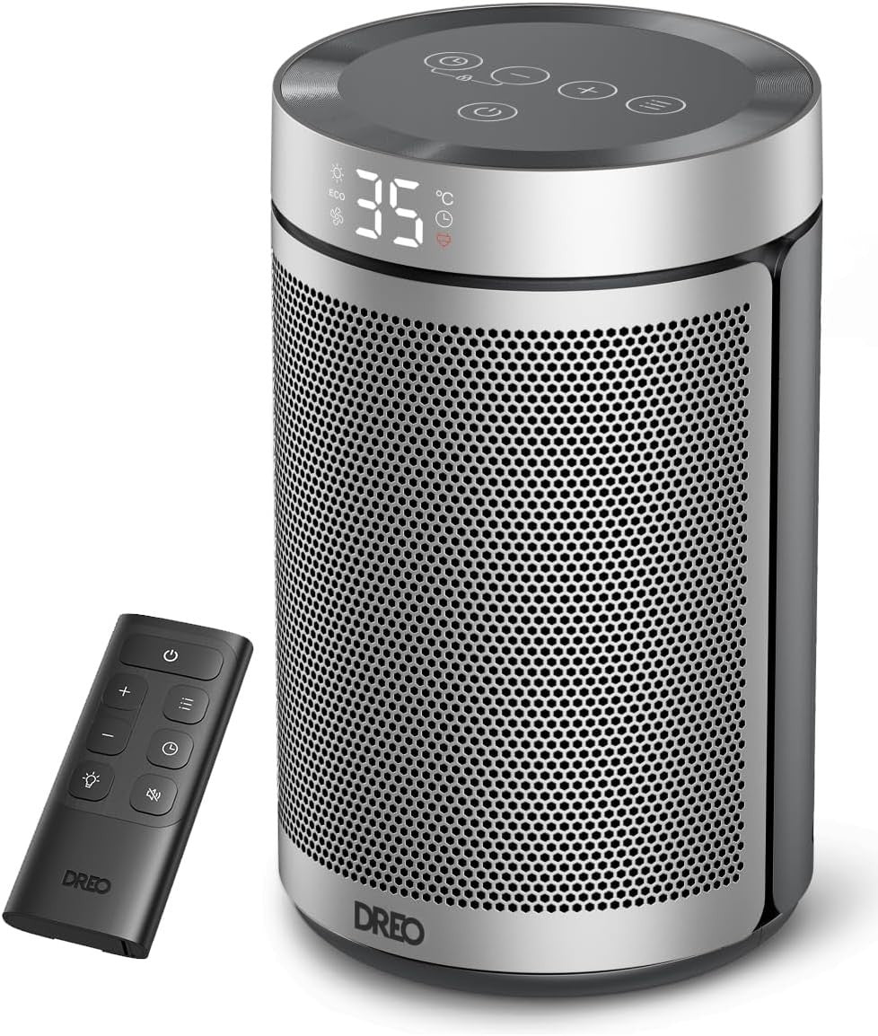 1500W Portable Space Heater – Silent, Energy-Efficient, Thermostat & Timer