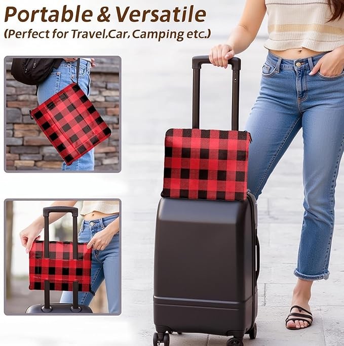 Electric Heated Car Blanket 12V Portable Travel Throw 3 Heat Levels Washable
