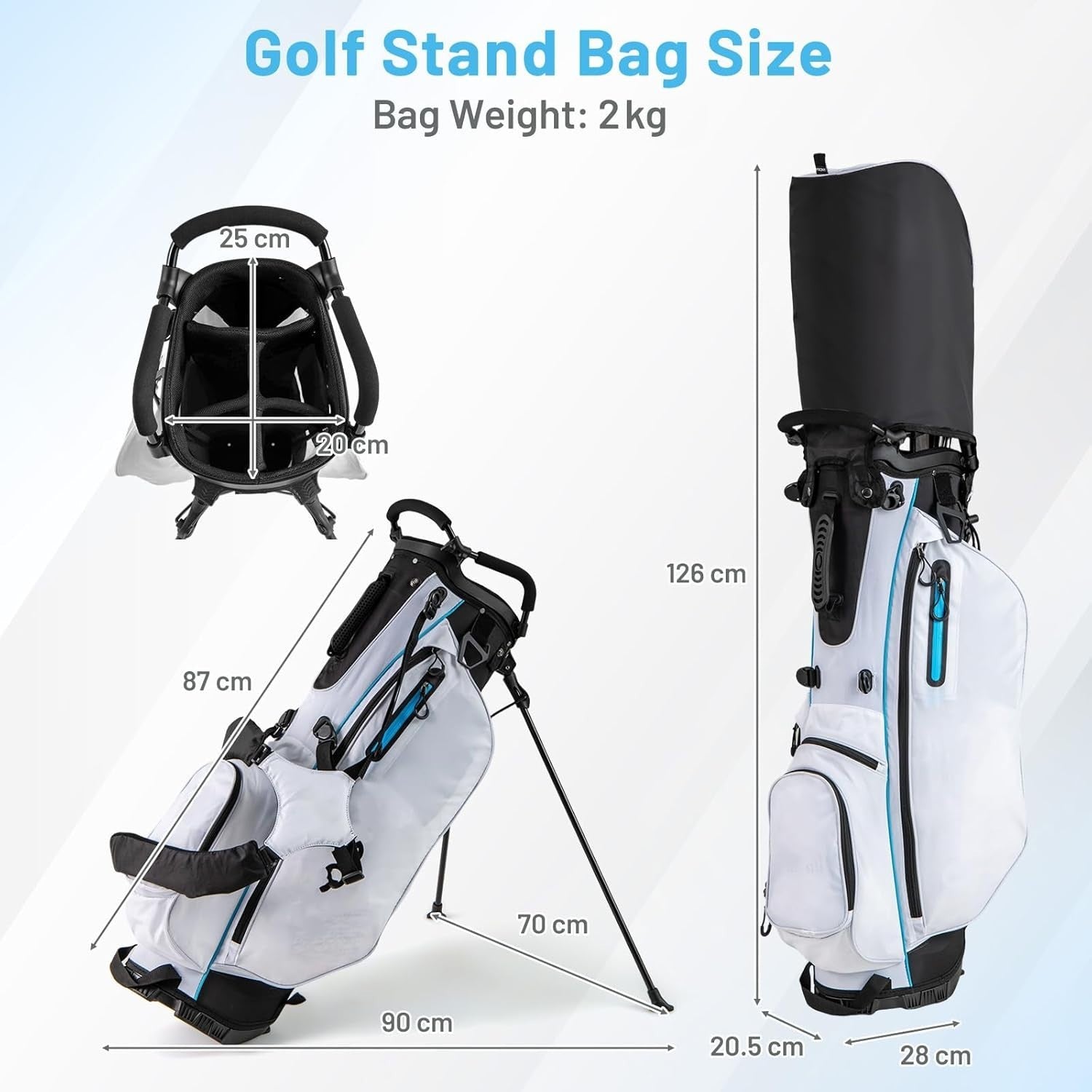 Mens Right Hand Golf Club Set 12pc 460cc Driver Irons Hybrid Stand Bag