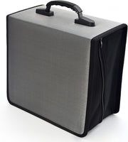432 Disc CD DVD Storage Binder Case Zipper Media Organizer Wallet Grey