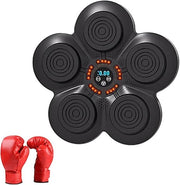 Music Boxing Machine Wall Mount LED Punch Pad Smart Training with Gloves