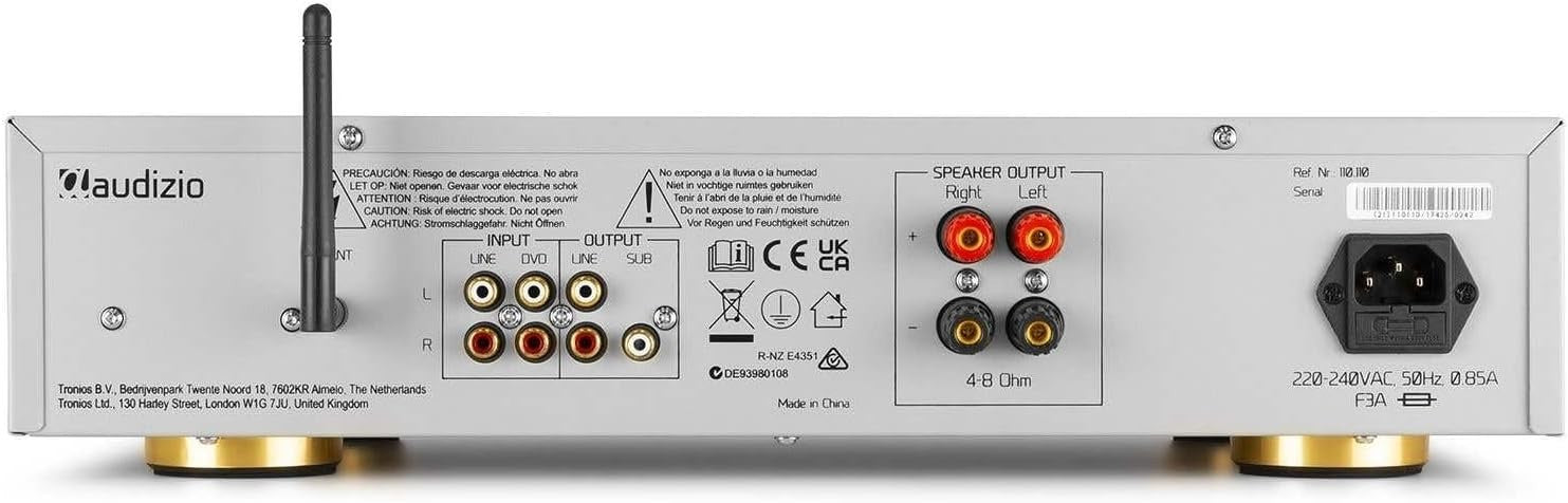 2-Channel HiFi Stereo Amplifier Aluminium USB RCA Home Audio